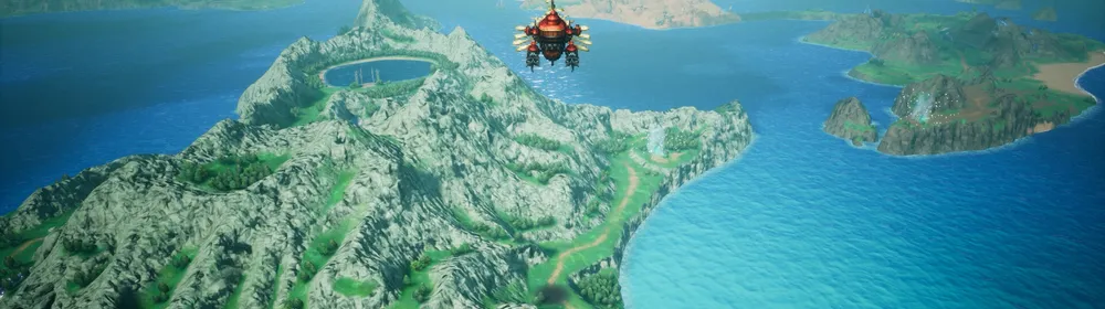 Airship exploration in the official world-map screenshot