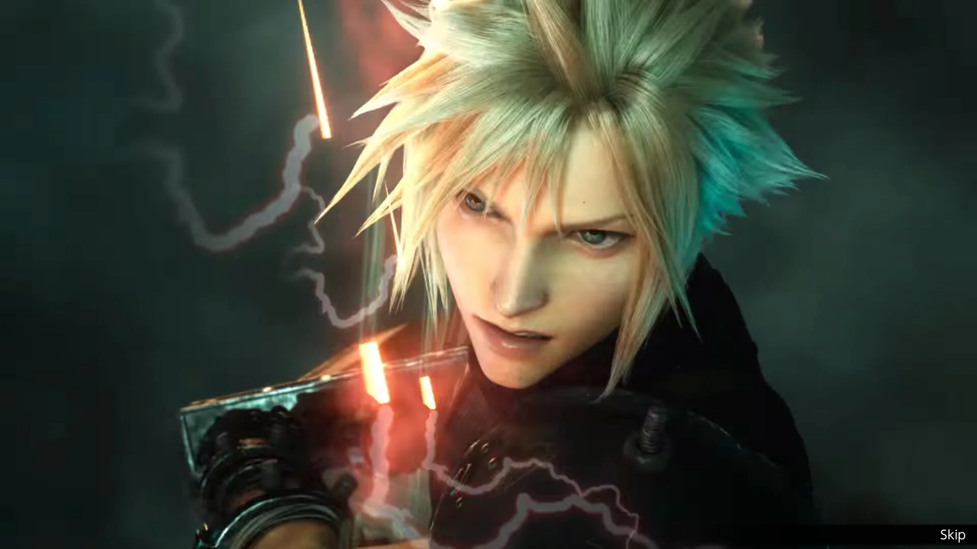 Cloud appearing in an official promotional cinematic